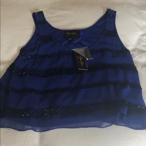NWT beaded Yumi Kim shirt. XS